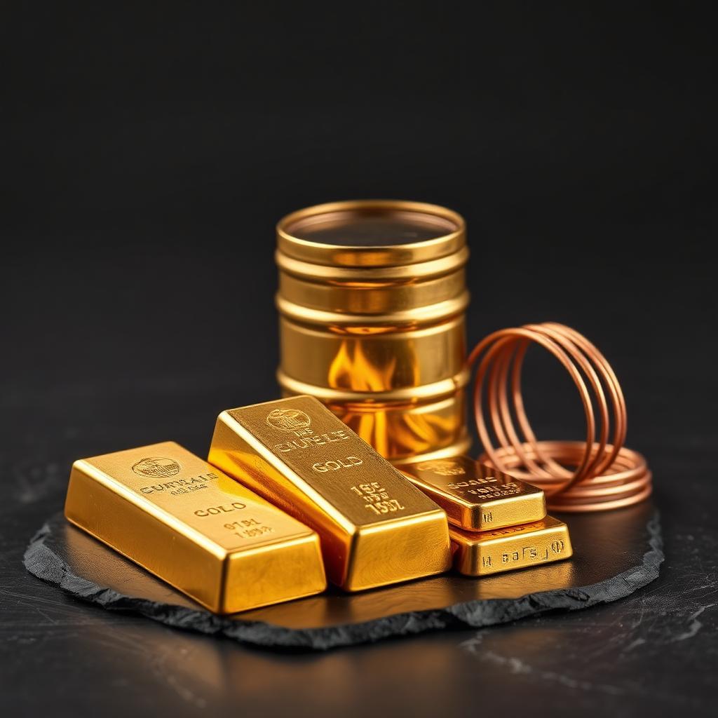 Goldbarren neben ETF-Übersichtsscreen